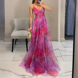 Giselle | Vestido Maxi Encantador con Estampado Floral