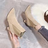 Rita–Botas con plataforma en ante