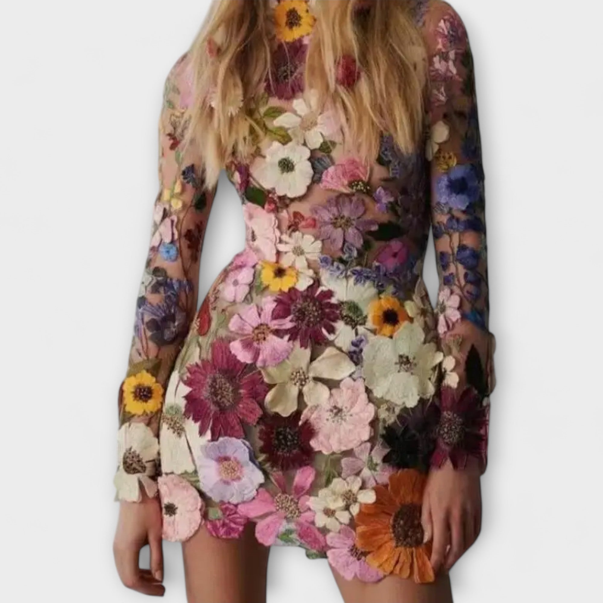 Leticia | Vestido Floral Sin Mangas