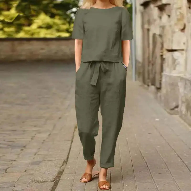 Silvia | Conjunto de Algodón Elegante