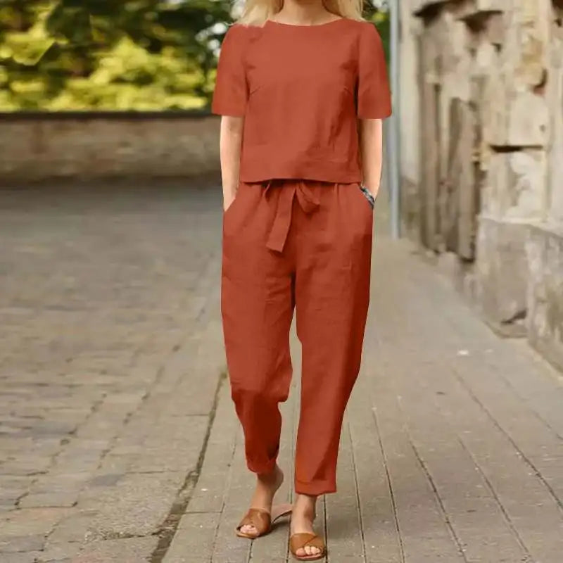 Silvia | Conjunto de Algodón Elegante