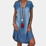 Elvira | Vestido Suelto Manga Corta