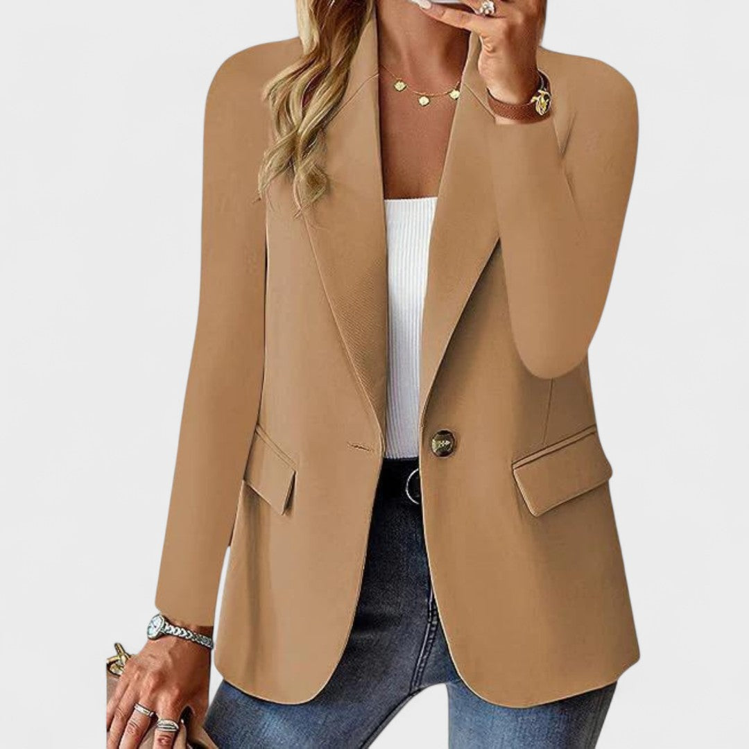 Elena | Blazer de Piel Elegante