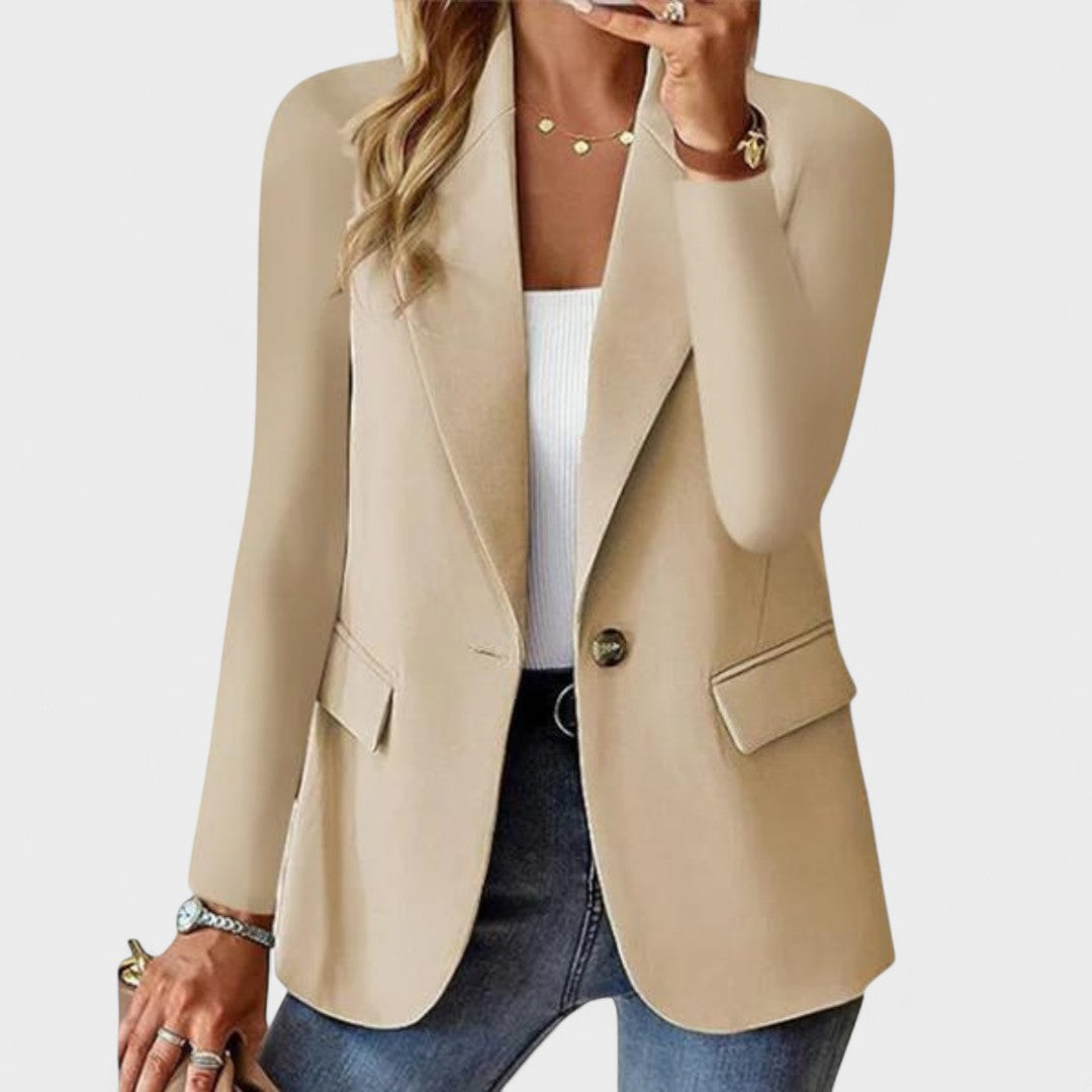 Elena | Blazer de Piel Elegante