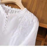 Edurne | Blusa Bordada de Lino