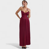Maribel | Vestido Plisado con Tirantes