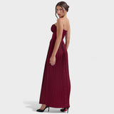 Maribel | Vestido Plisado con Tirantes