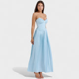 Maribel | Vestido Plisado con Tirantes