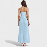 Marina | Vestido Plisado con Tirantes