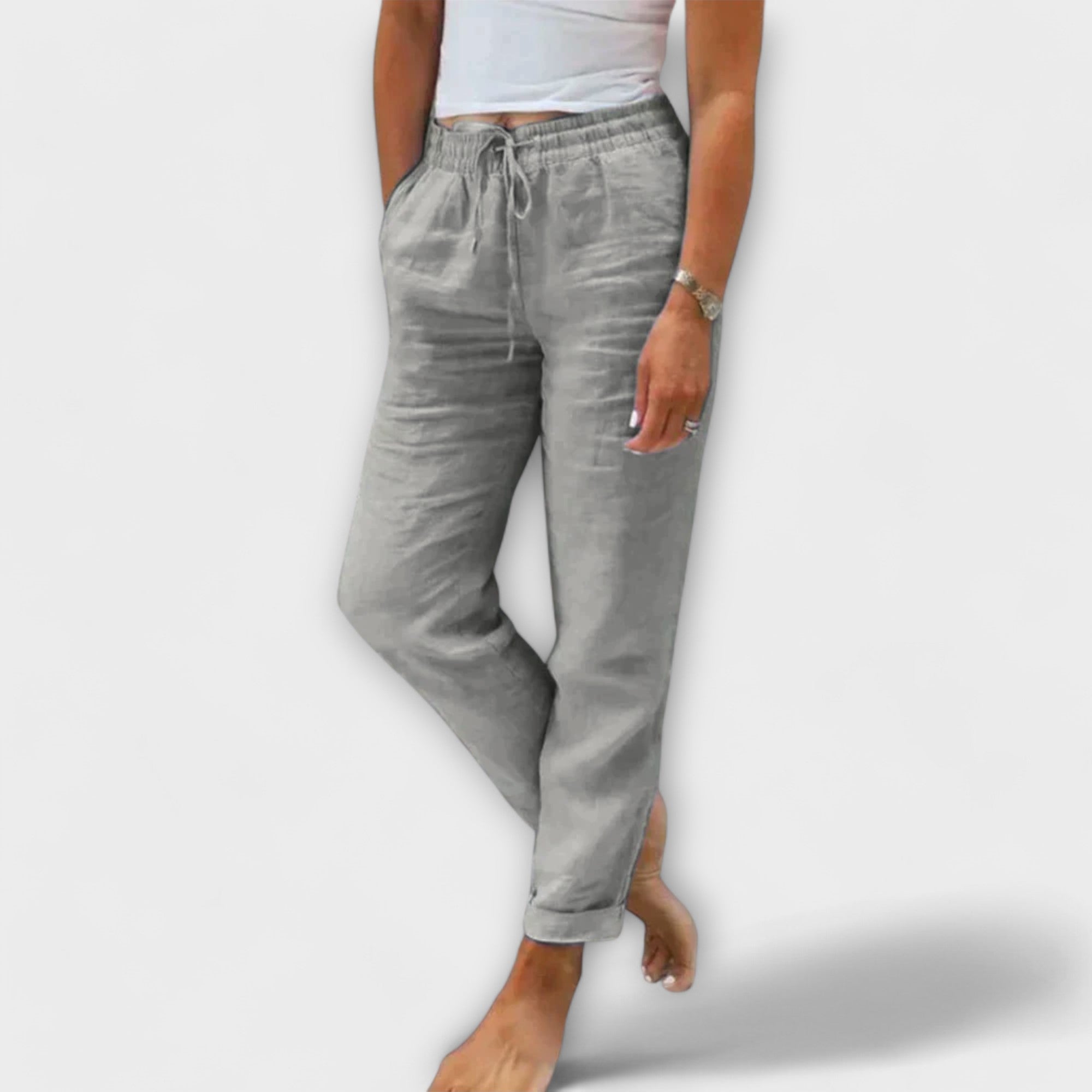 Cristina | Pantalón de Lino Suelto