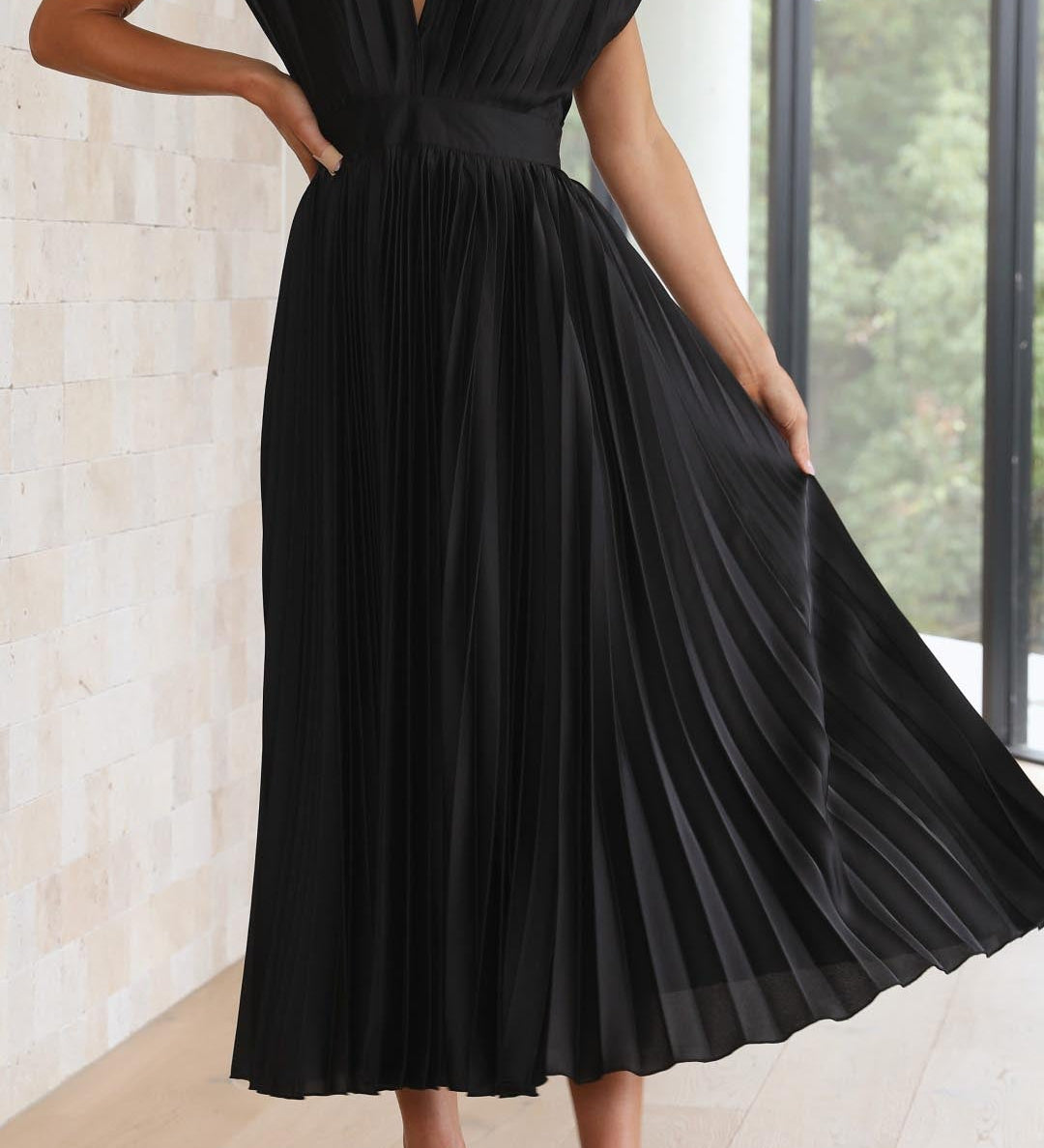 Isla | Vestido plisado elegante