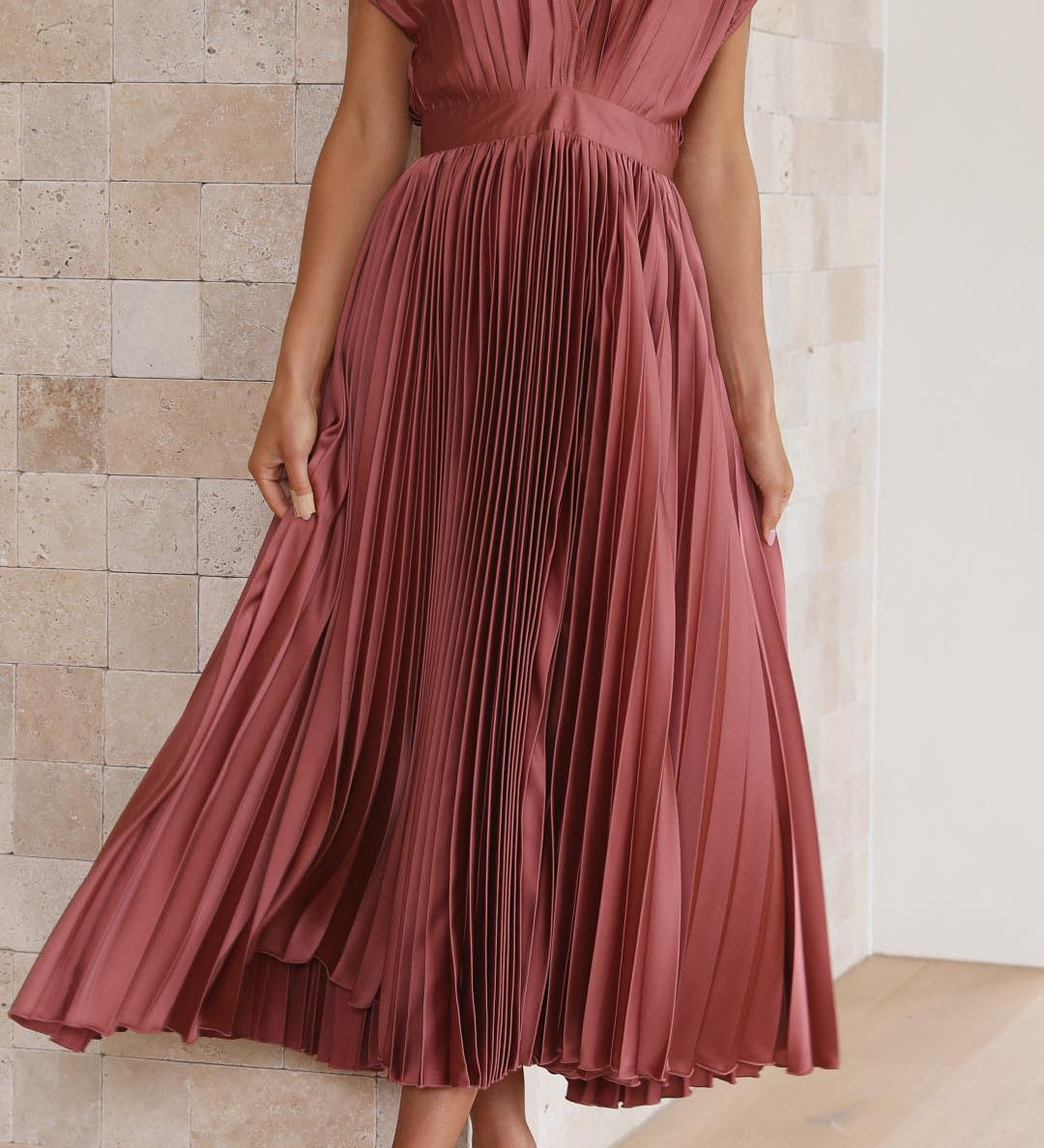 Isla | Vestido plisado elegante