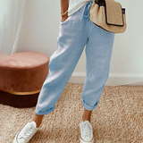 Maite | Pantalón de Piel Holgado