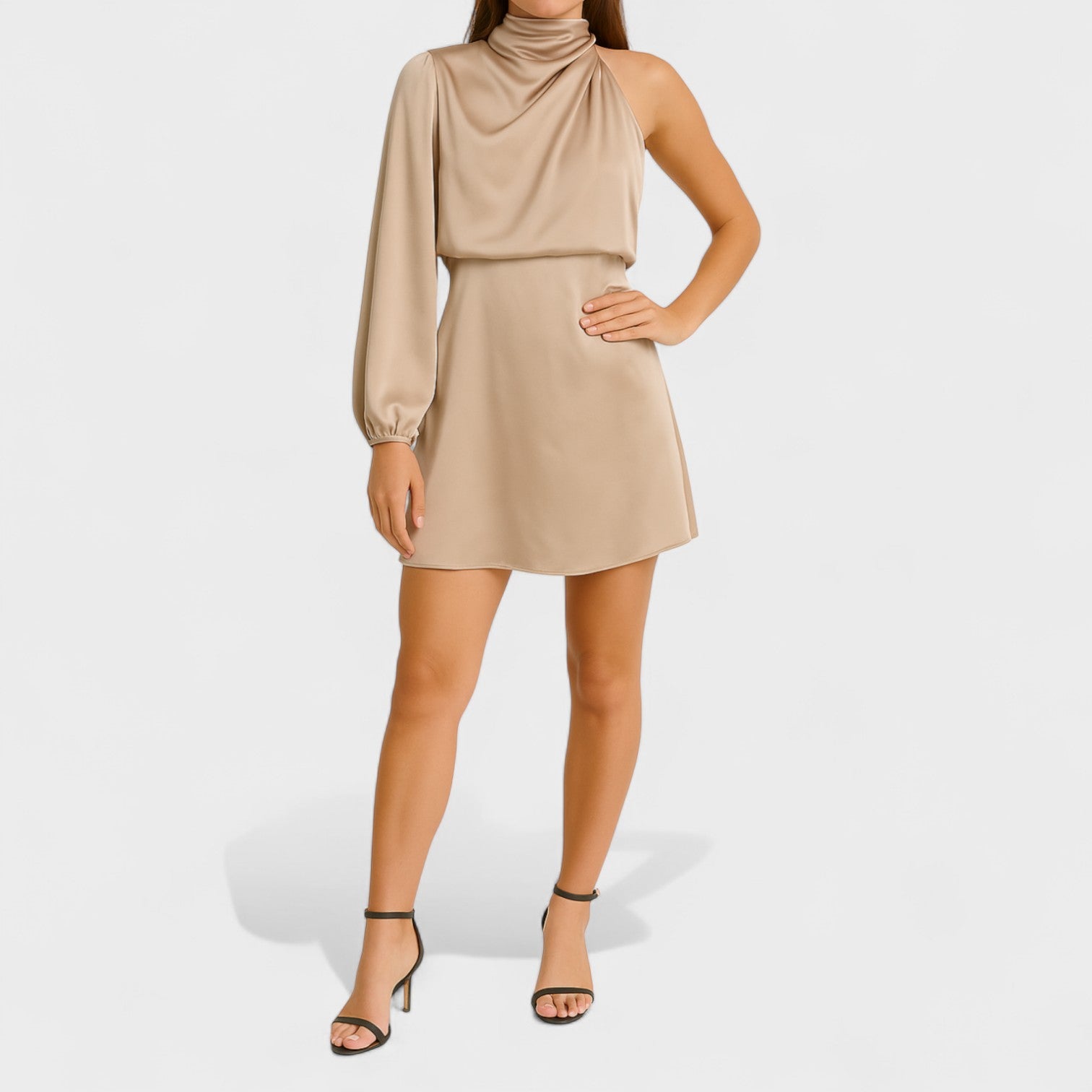 Flora | Vestido de Satén Recto