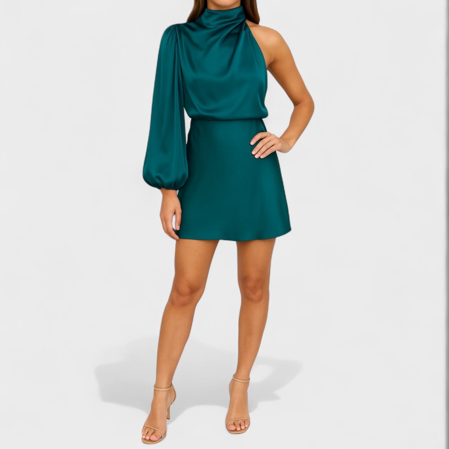 Flora | Vestido de Satén Recto