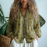 Estefanía | Blusa Floral de Algodón