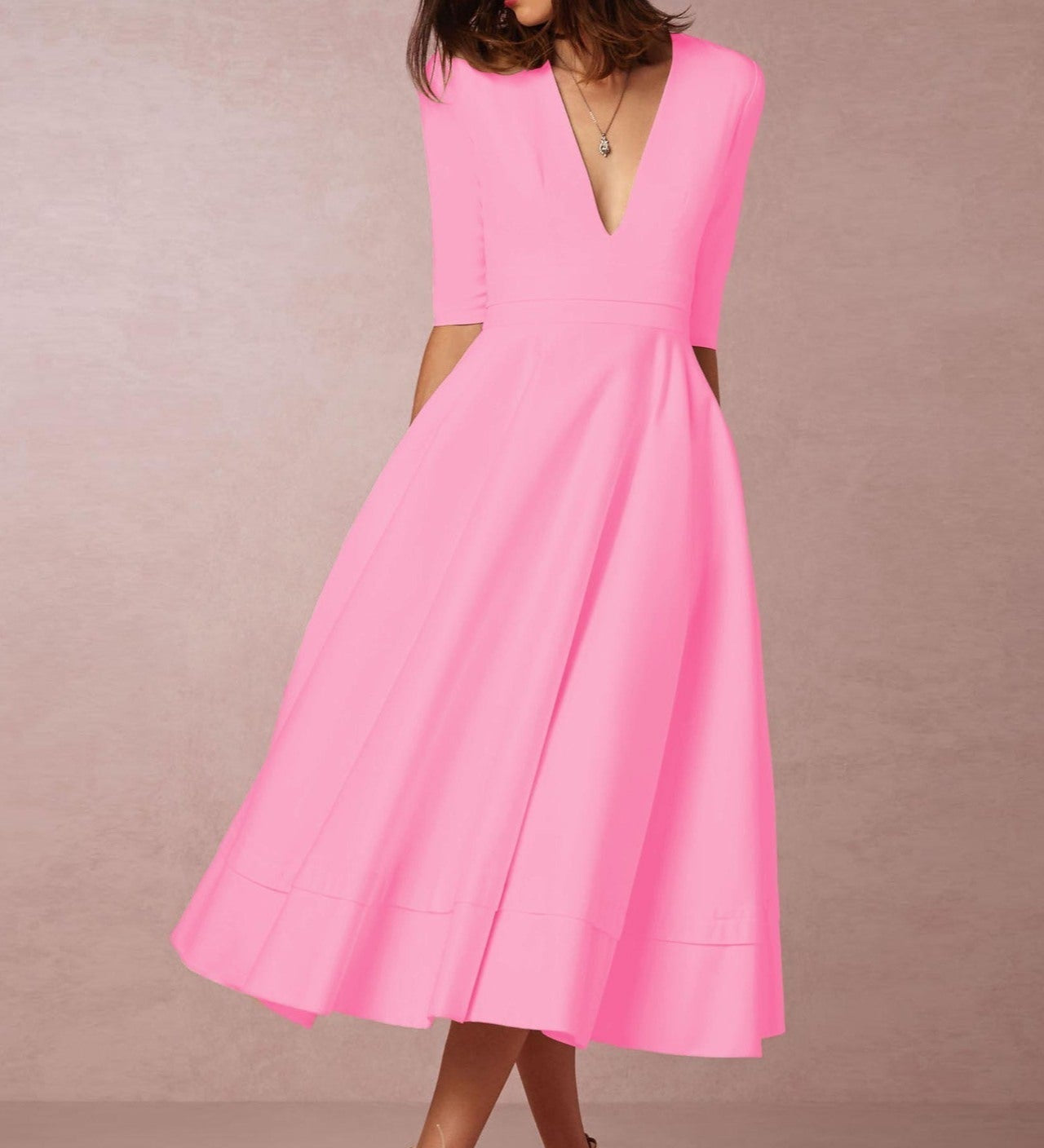 Estefanía | Vestido Midi Fluido