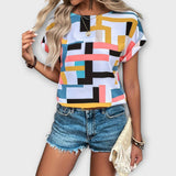 Fernanda | Blusa Manga Corta Elegante