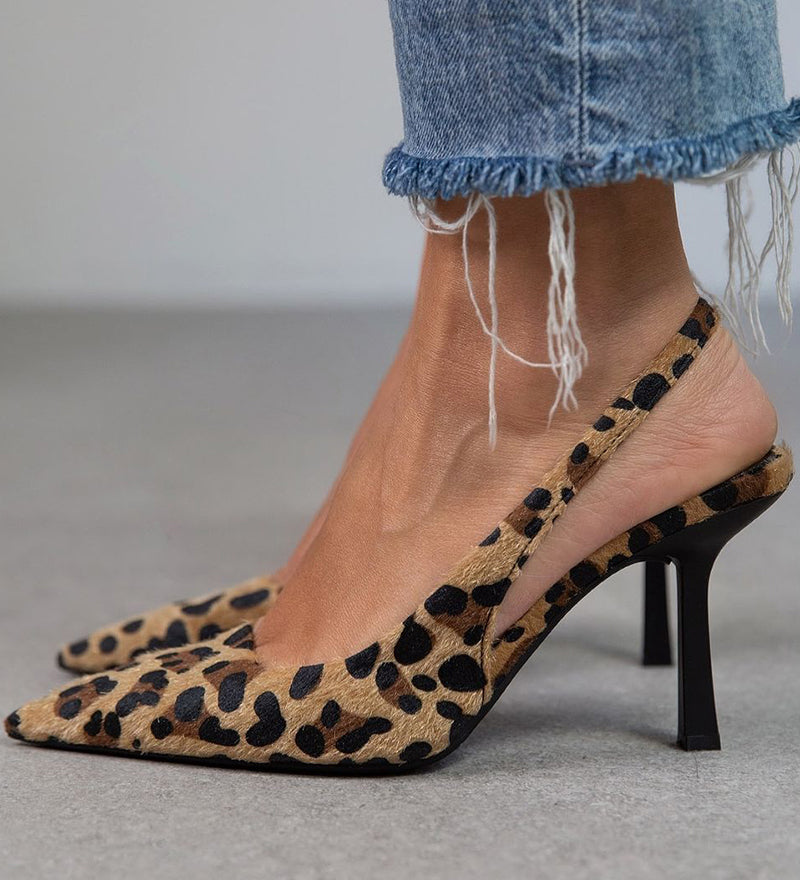 Fabiola | Tacones Estampados de Terciopelo