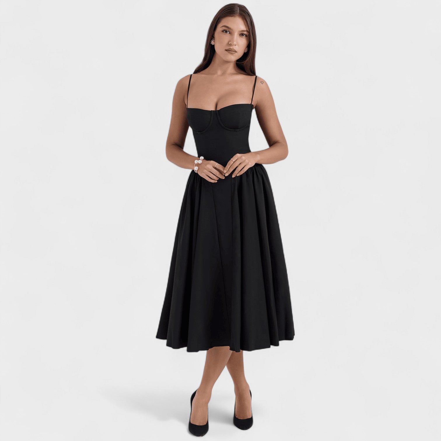 Fabiola | Vestido Midi Fluido