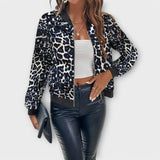 Catalina | Abrigo Estampado de Cuero