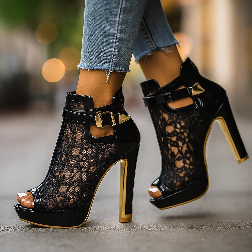 Florencia | Tacones de Encaje Clásicos