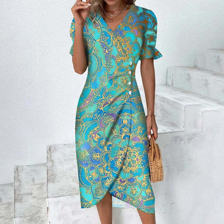 Encarna | Vestido Estampado Elegante