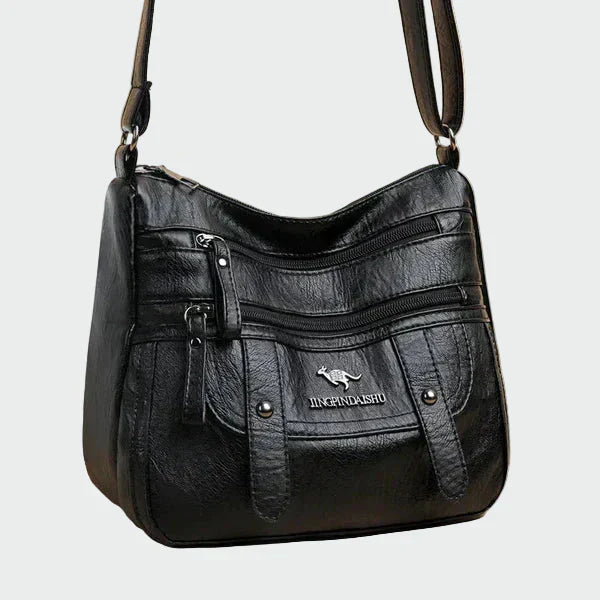 Elegante bolsa de cuero