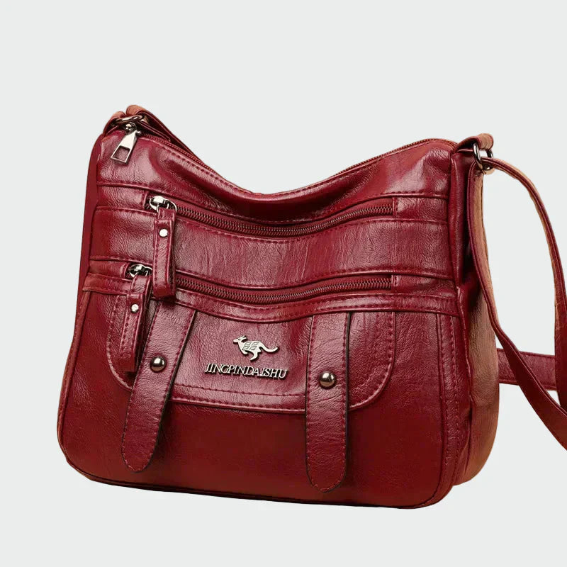 Elegante bolsa de cuero