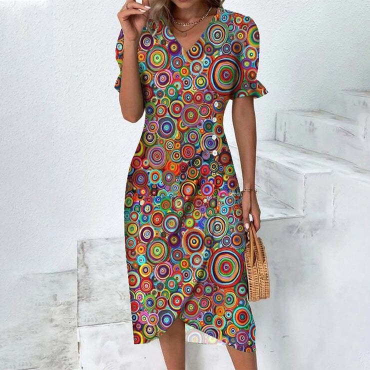 Encarna | Vestido Estampado Elegante
