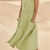 Natalia | Vestido Maxi de Algodón
