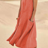 Mónica | Vestido Maxi de Algodón