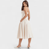 Fabiola | Vestido Midi Fluido