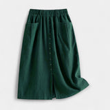 Dolores | Falda Midi de Lino
