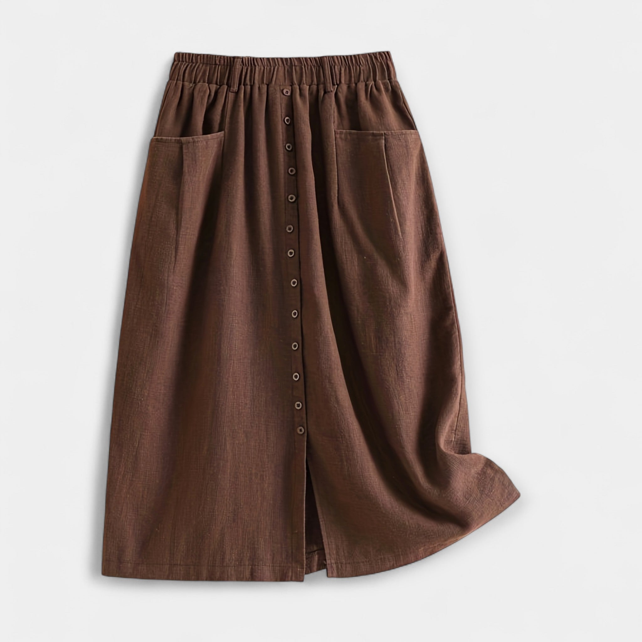 Dolores | Falda Midi de Lino