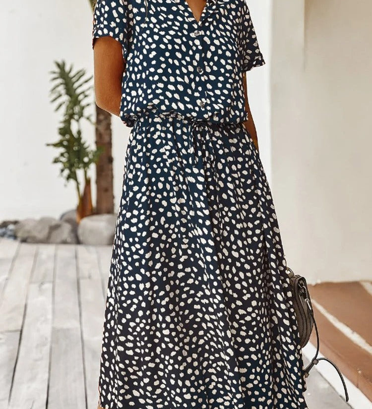 Macarena | Vestido Estampado de Piel