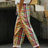 Lucía | Pantalón a Cuadros de Punto