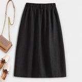 Dolores | Falda Midi de Lino