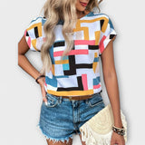 Fernanda | Blusa Manga Corta Elegante