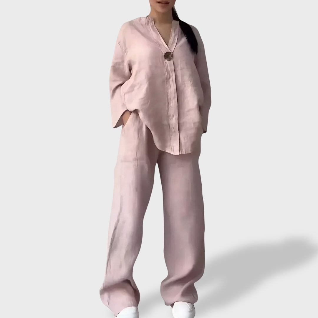 Fernanda | Conjunto de Lino Elegante