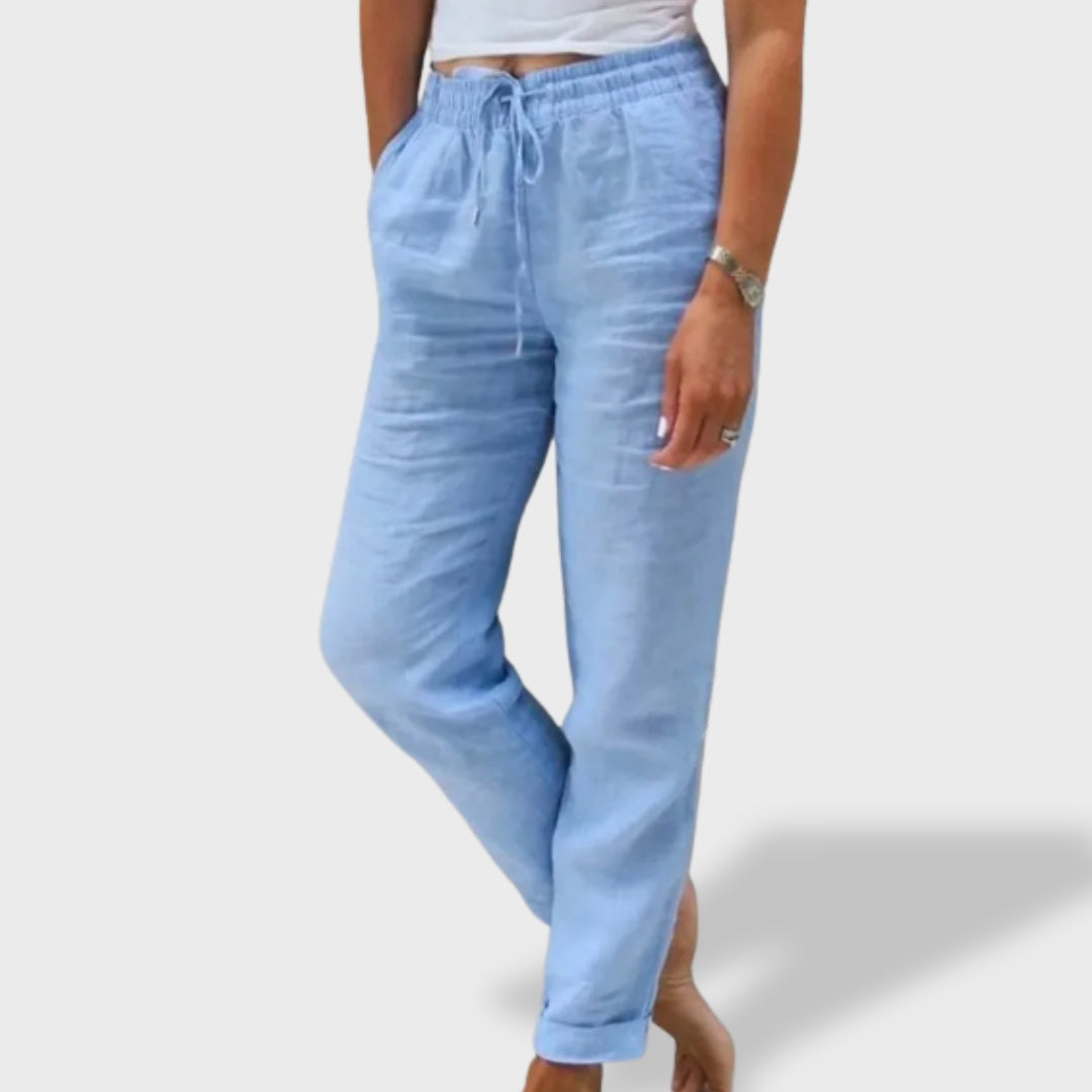 Delia | Pantalón de Lino Suelto