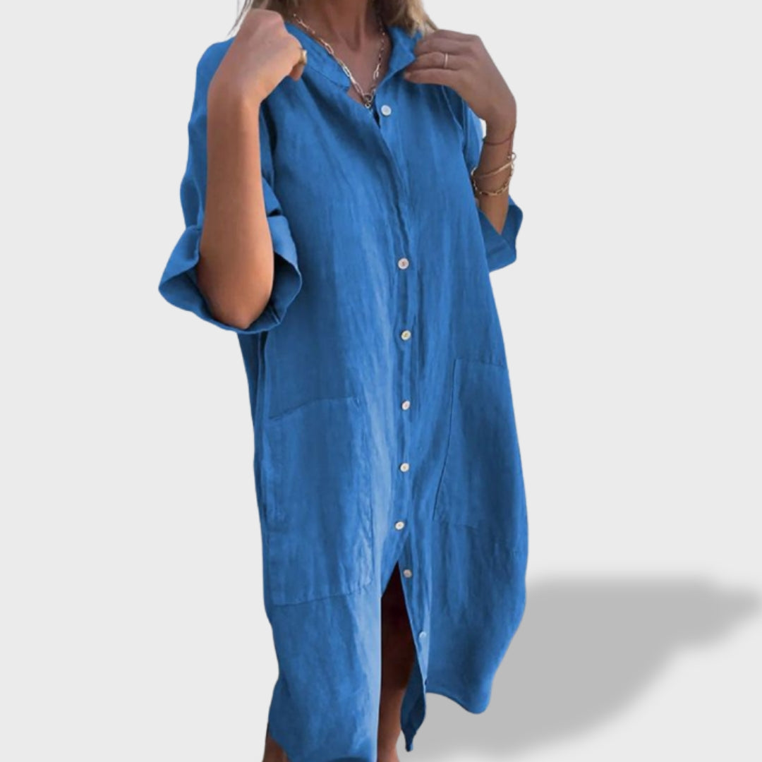 Consuelo | Vestido Maxi de Lino