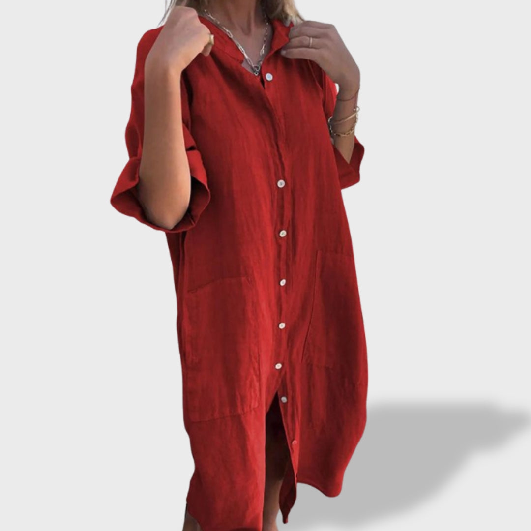 Consuelo | Vestido Maxi de Lino