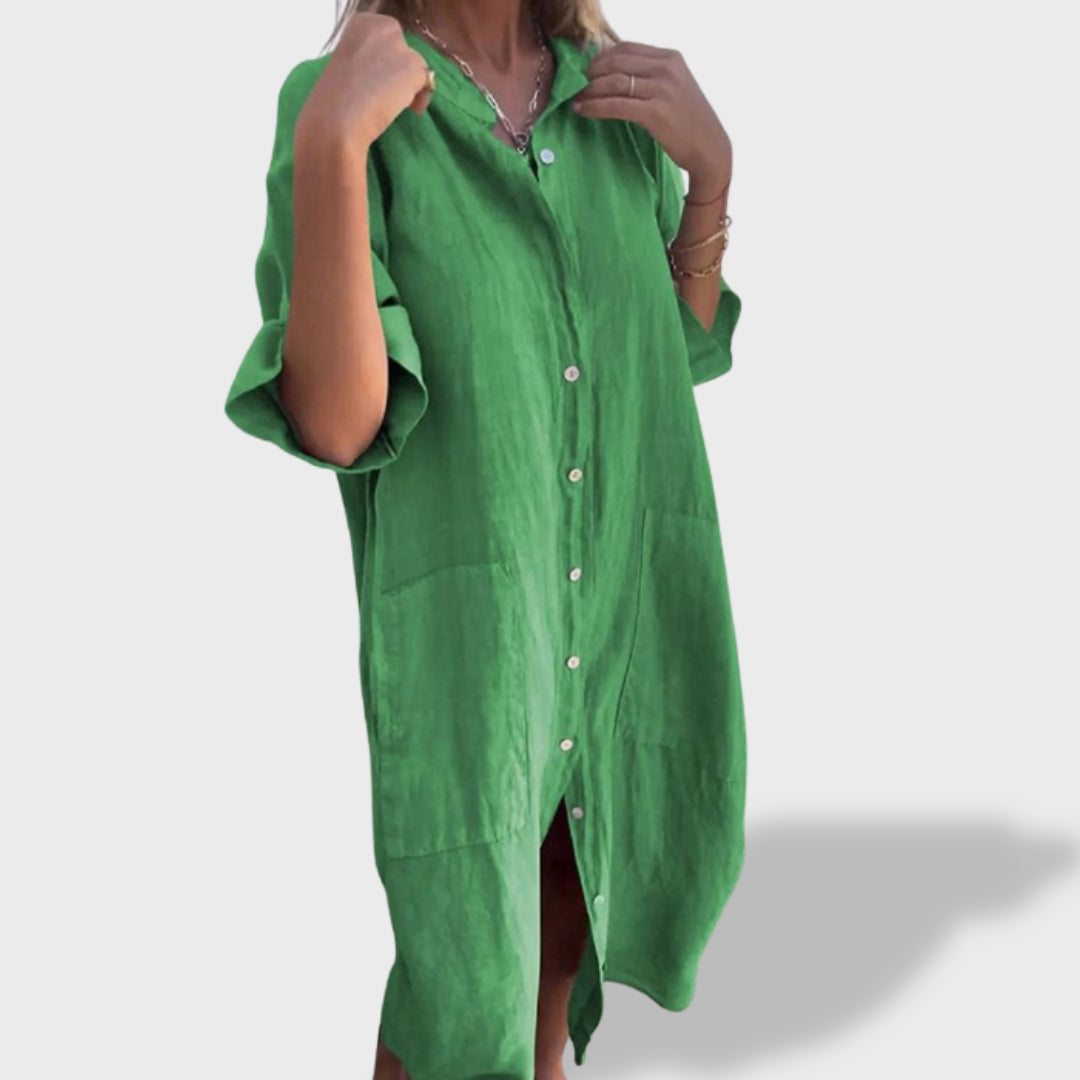 Consuelo | Vestido Maxi de Lino