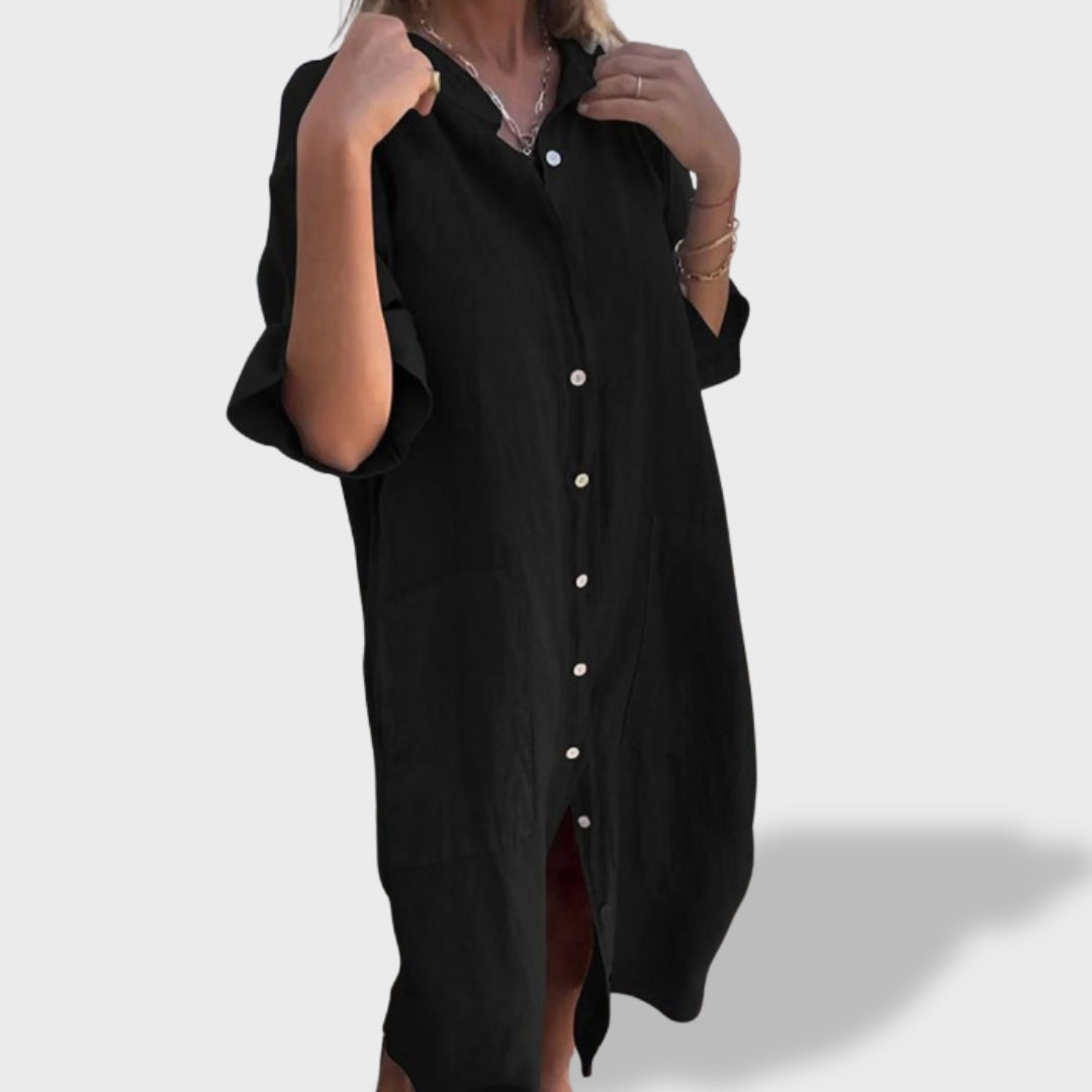 Consuelo | Vestido Maxi de Lino