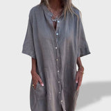 Consuelo | Vestido Maxi de Lino