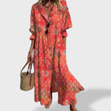 Milagros | Vestido Largo de Lino