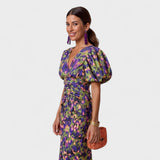 Laura | Vestido Estampado Plisado