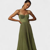 Marisa | Vestido Plisado con Tirantes