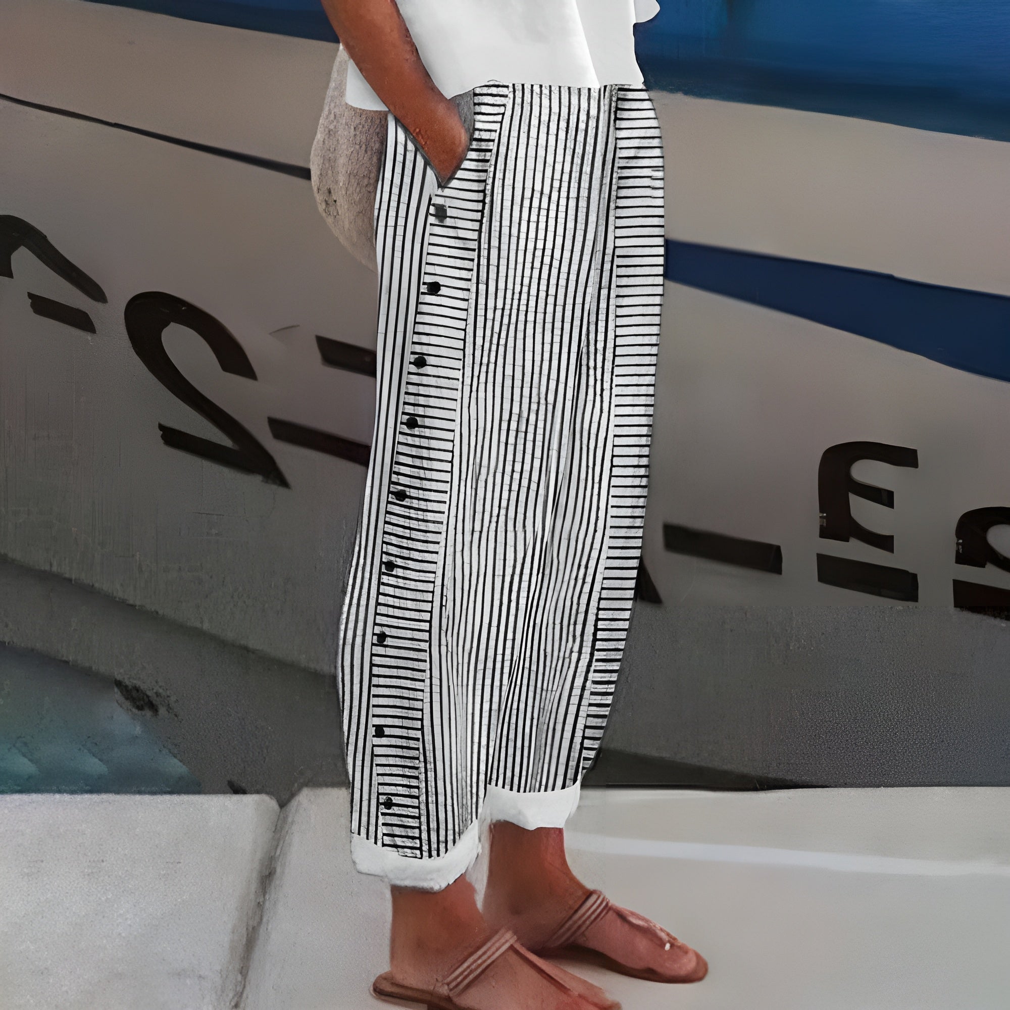 Casilda | Pantalón de Piel Fluido
